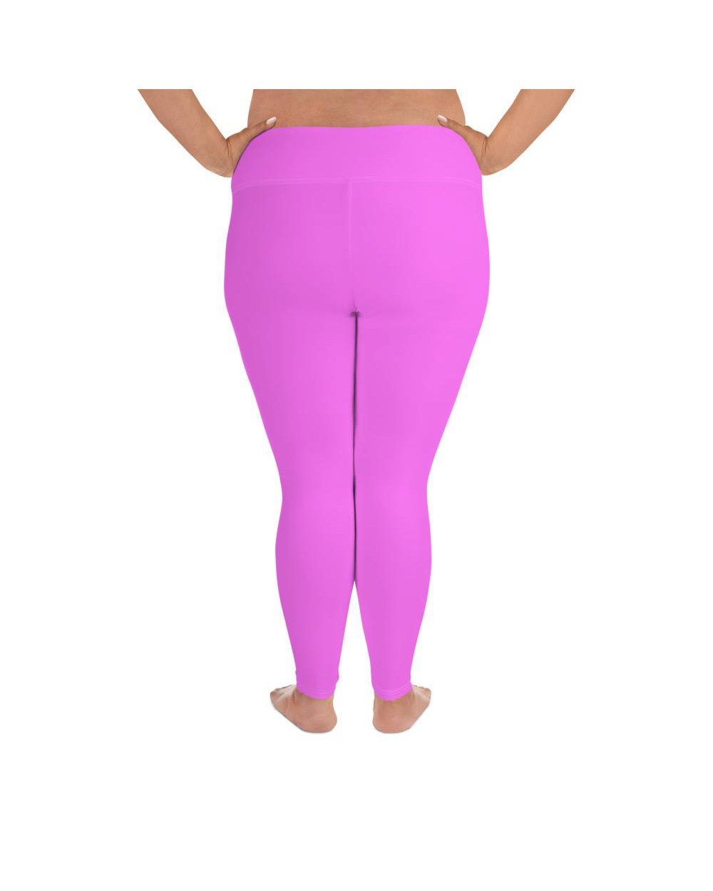 Solid Baby Pink Plus Size Leggings