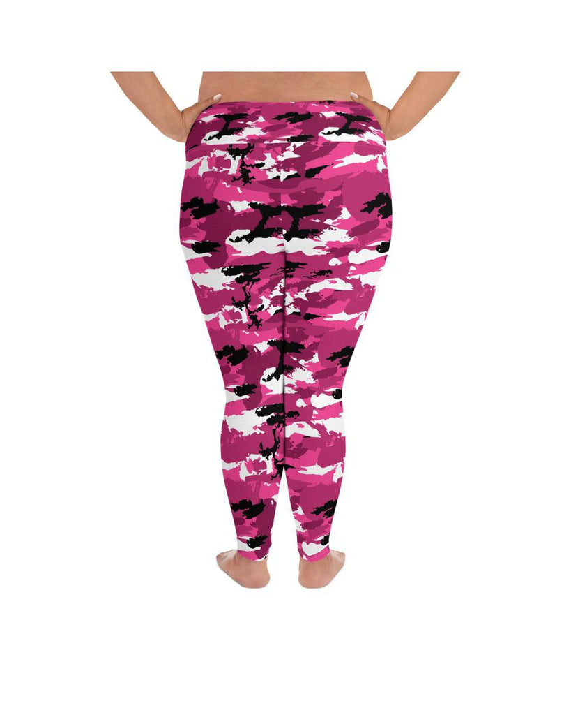 Pink Camo Plus Size Leggings