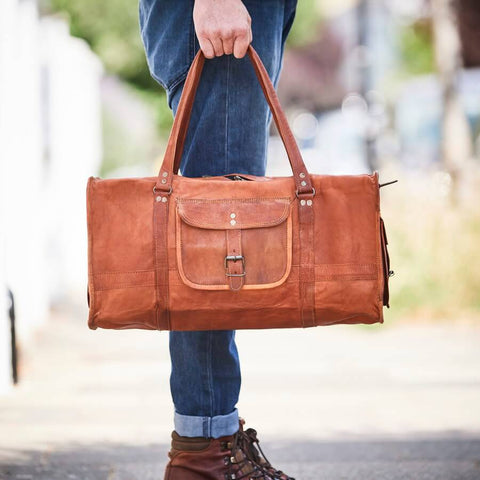 Vintage-Inspired Leather Travel Bag Range - Great Prices.