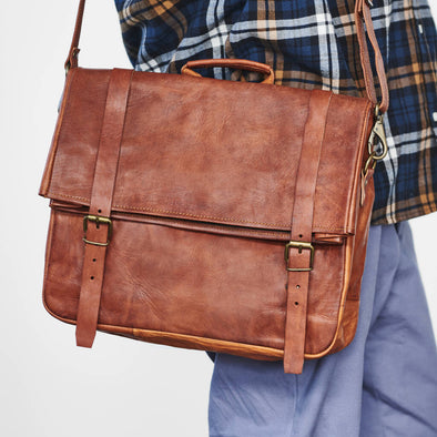 Leather Laptop Bag For Men, Different Styles, Sizes & Colours – Vida ...