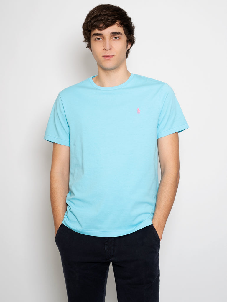 RALPH LAUREN - T-shirt Girocollo French Turquoise – TRYME Shop