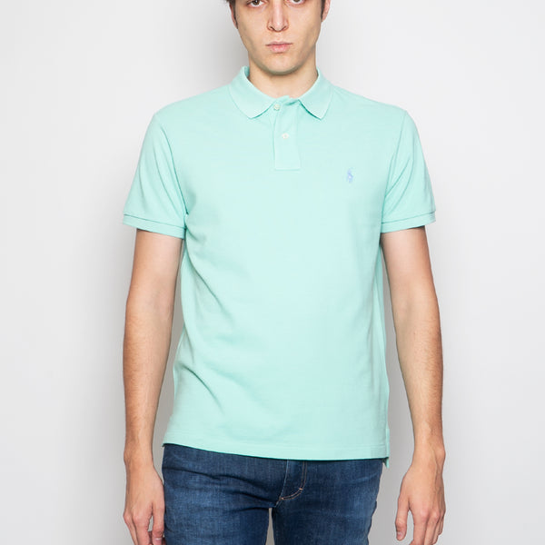 RALPH LAUREN - Aqua Green Slim Fit Polo Shirt – TRYME Shop