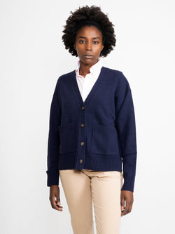 RALPH LAUREN - Blue V-Neck Cardigan – TRYME Shop