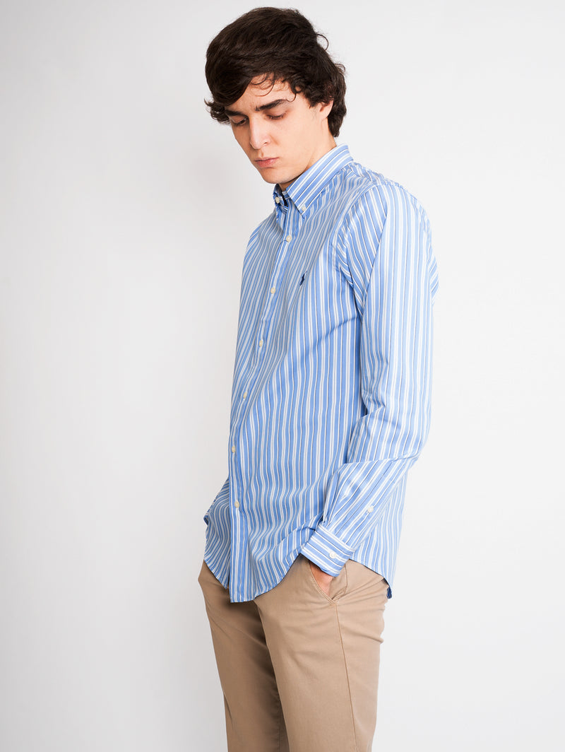 RALPH LAUREN - Blue / White Striped Shirt – TRYME Shop