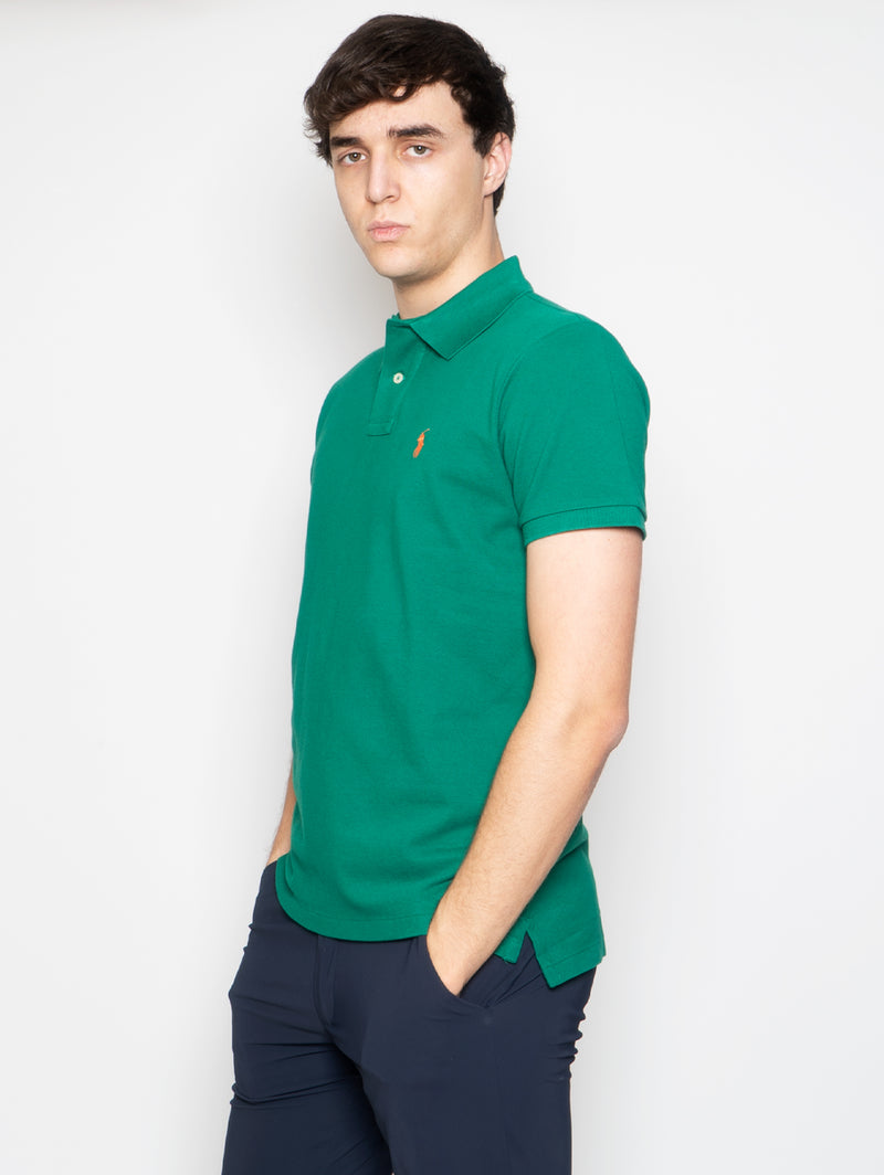 RALPH LAUREN - Polo in Mesh Slim Fit Verde – TRYME Shop