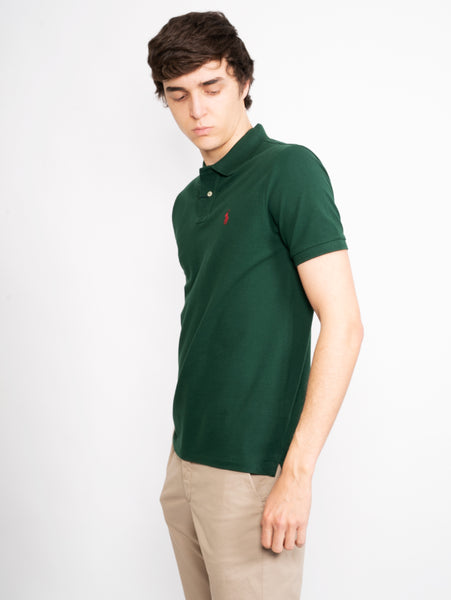 RALPH LAUREN - College Green Piquè Polo Shirt – TRYME Shop