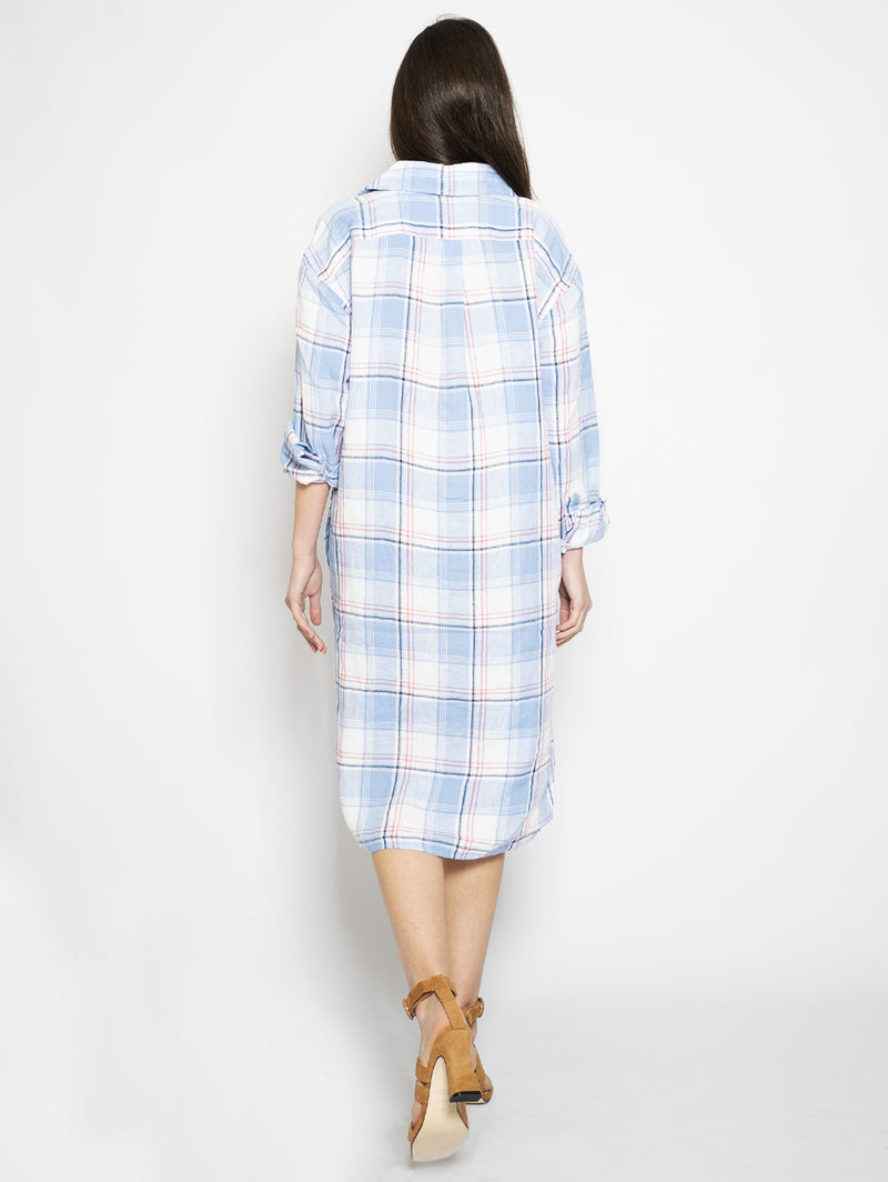 RALPH LAUREN - White Checked Linen Dress – TRYME Shop