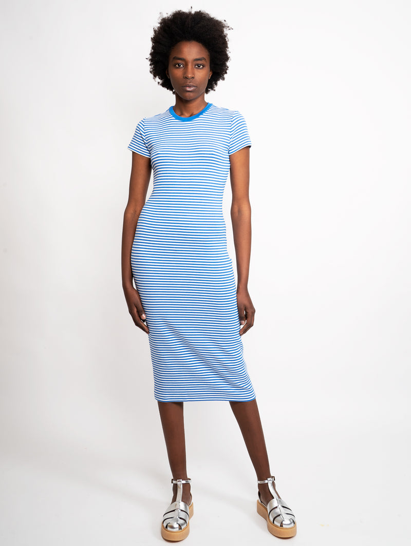 RALPH LAUREN - Blue Longuette Striped Dress – TRYME Shop