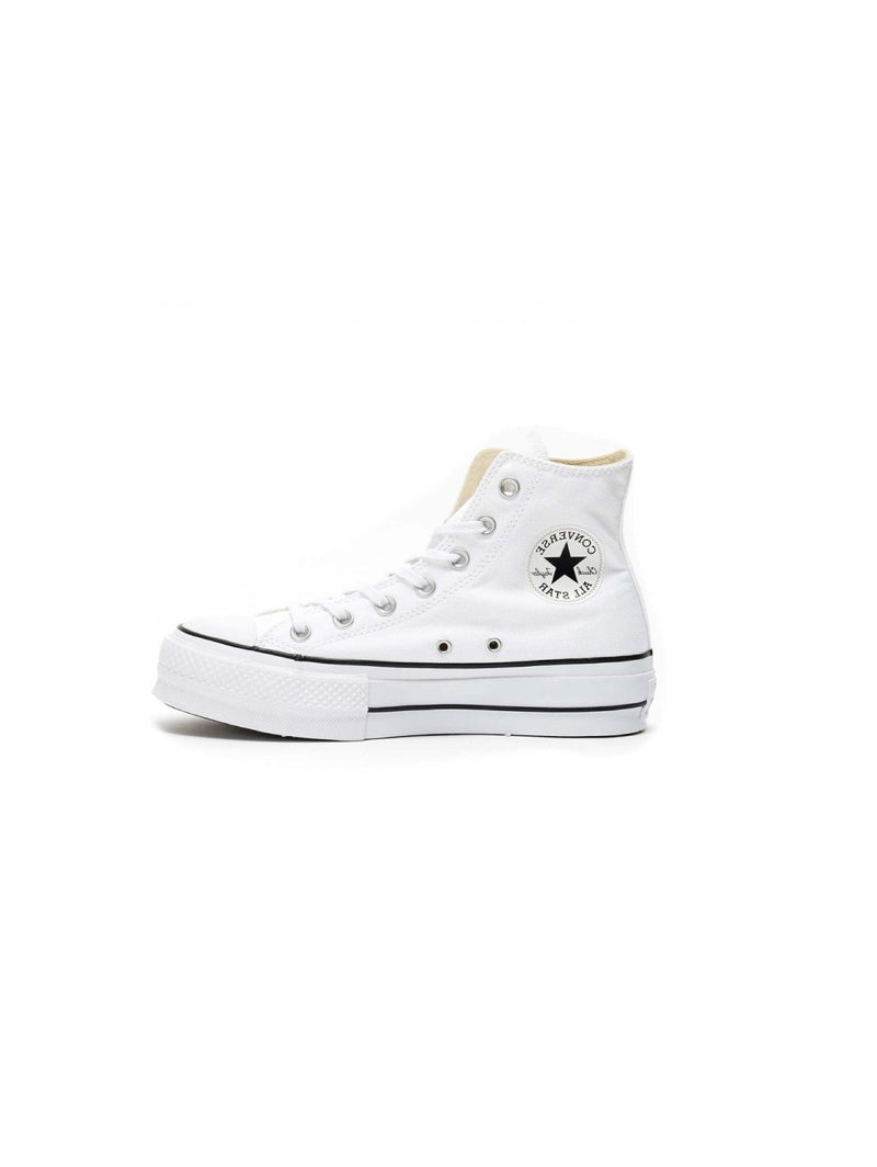 converse bianche platform alte 800