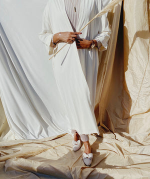 off white abaya