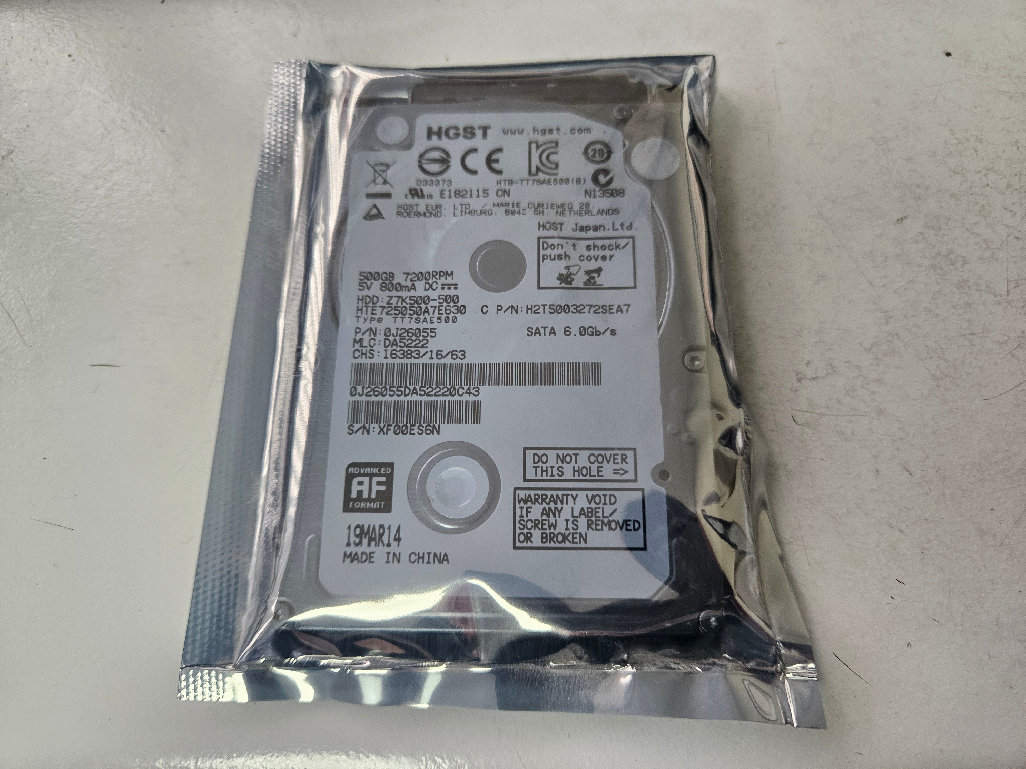 HGST HDD:Z7K500-500 500GB SATA 2.5インチ HDD 500GB SATA 2.5インチ