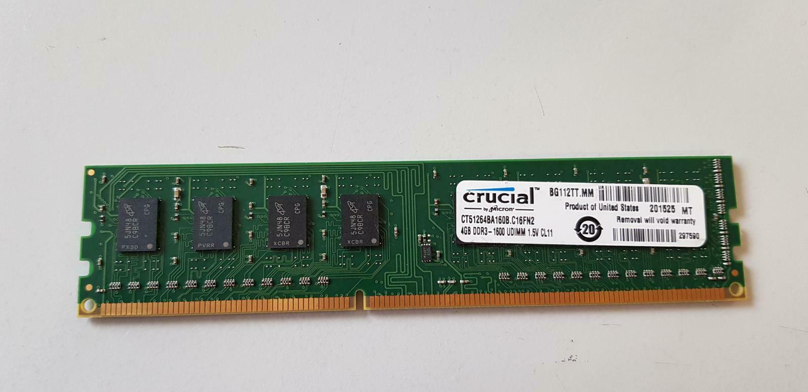 CT2K102464BD160B | Crucial | 16GB DDR3 | CL11 UDIMM | Memory Kit