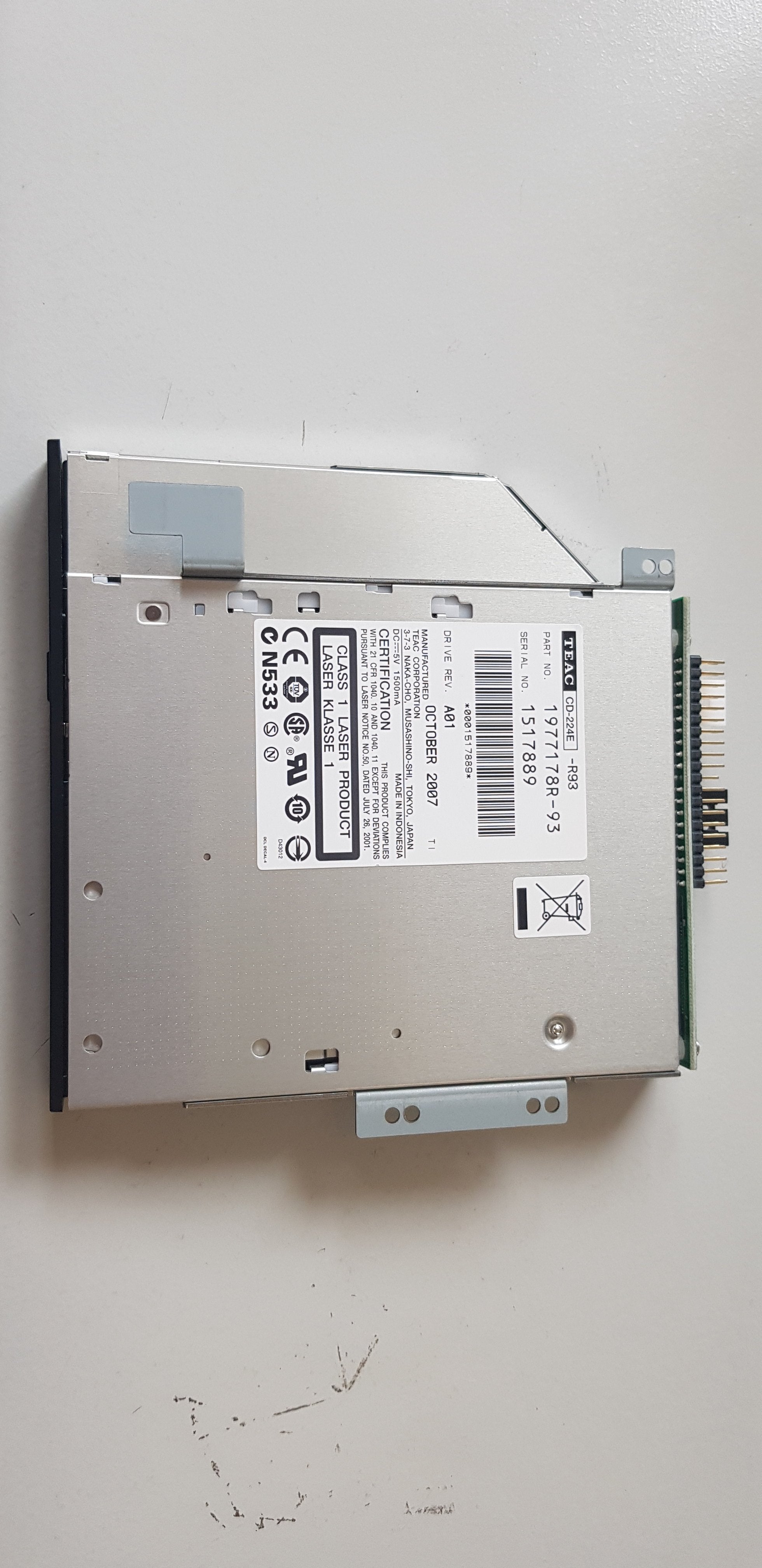 Teac 24X Max CD-ROM Drive CD-224E CD224E-A23 1977047A-23 D4383