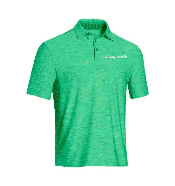 under armour elevated heather stripe polo