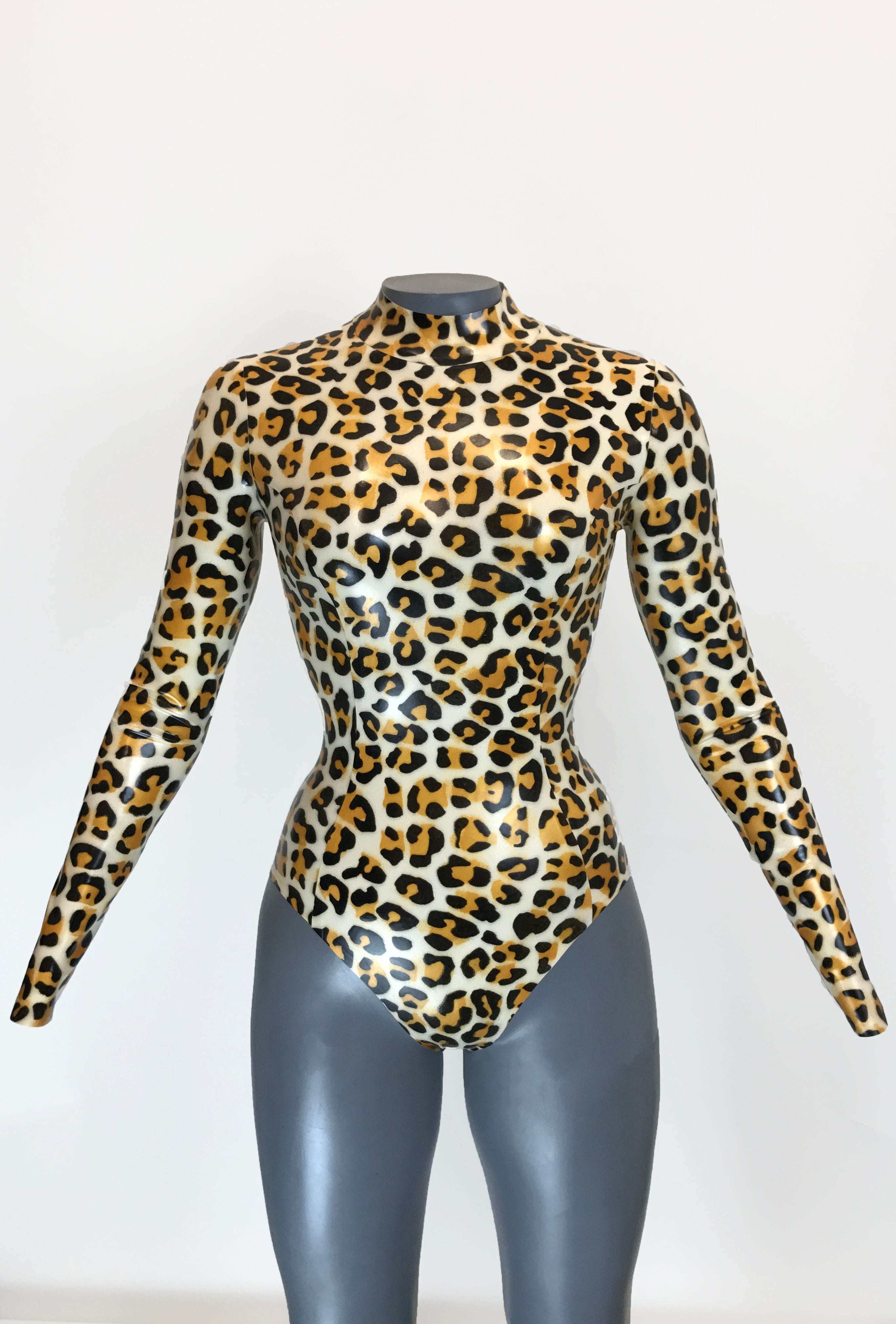 Leopard Long Sleeve Bodysuit – Lady Lucie Latex