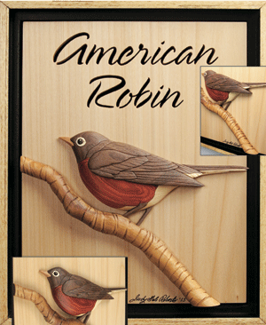 I-349 American Robin Intarsia Pattern