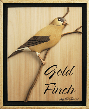 I-350 Gold Finch Intarsia Pattern