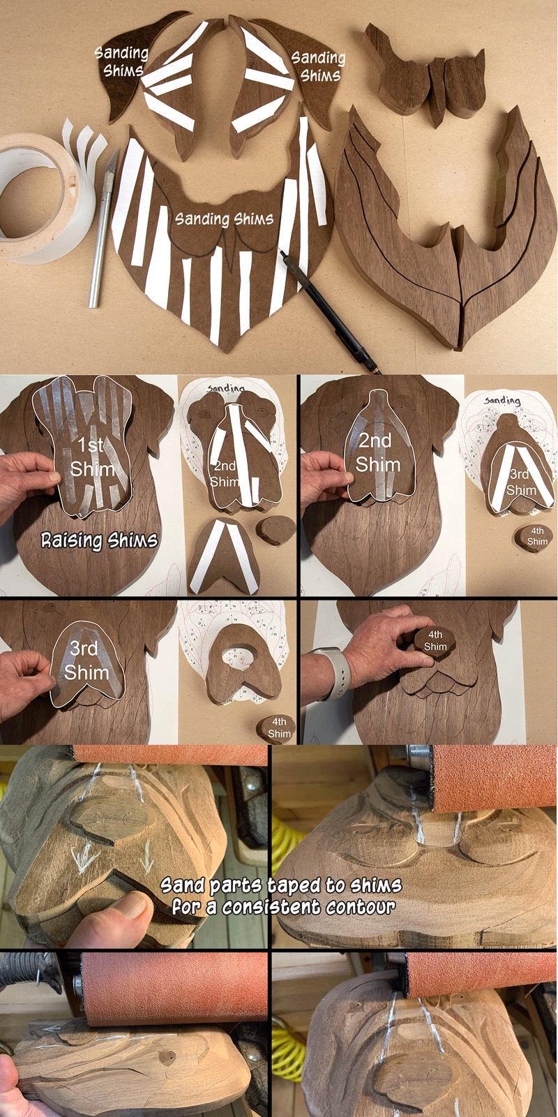 Using Sanding Shims for Intarsia, Judy Gale Roberts