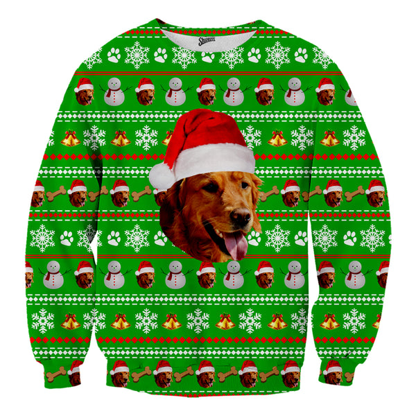 christmas jumper with dog on