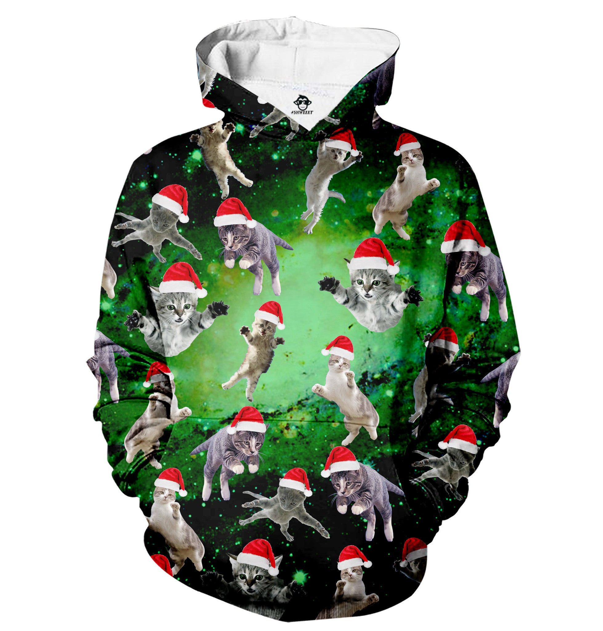 cat christmas hoodie