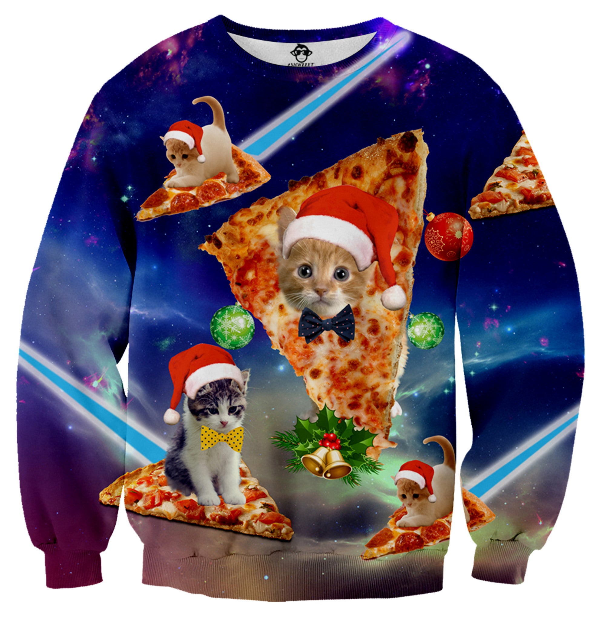 cat christmas sweatshirt