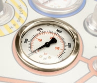 High pressure supply gauge