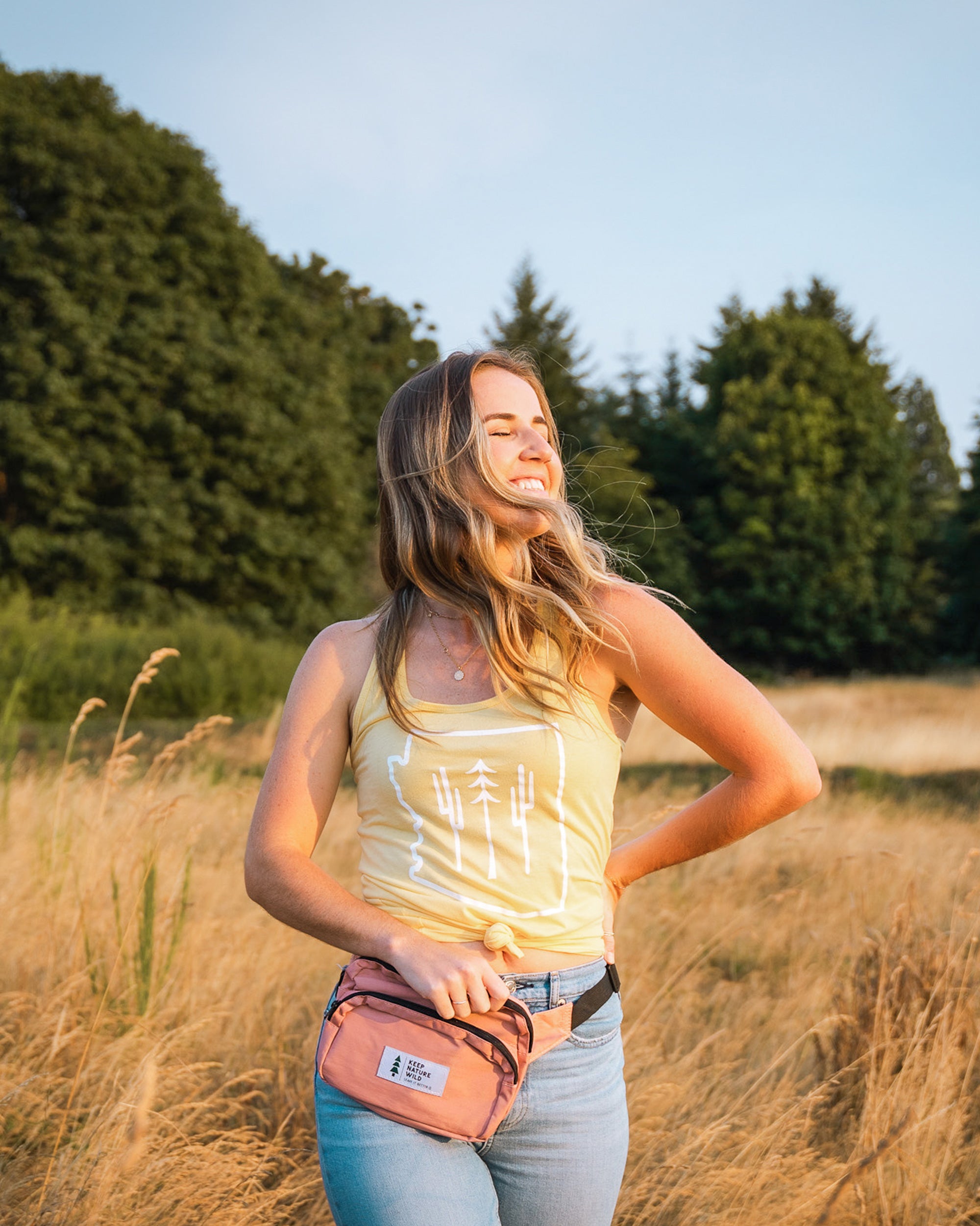 Arizona Wilderness Women's Racerback Tank | Daffodil