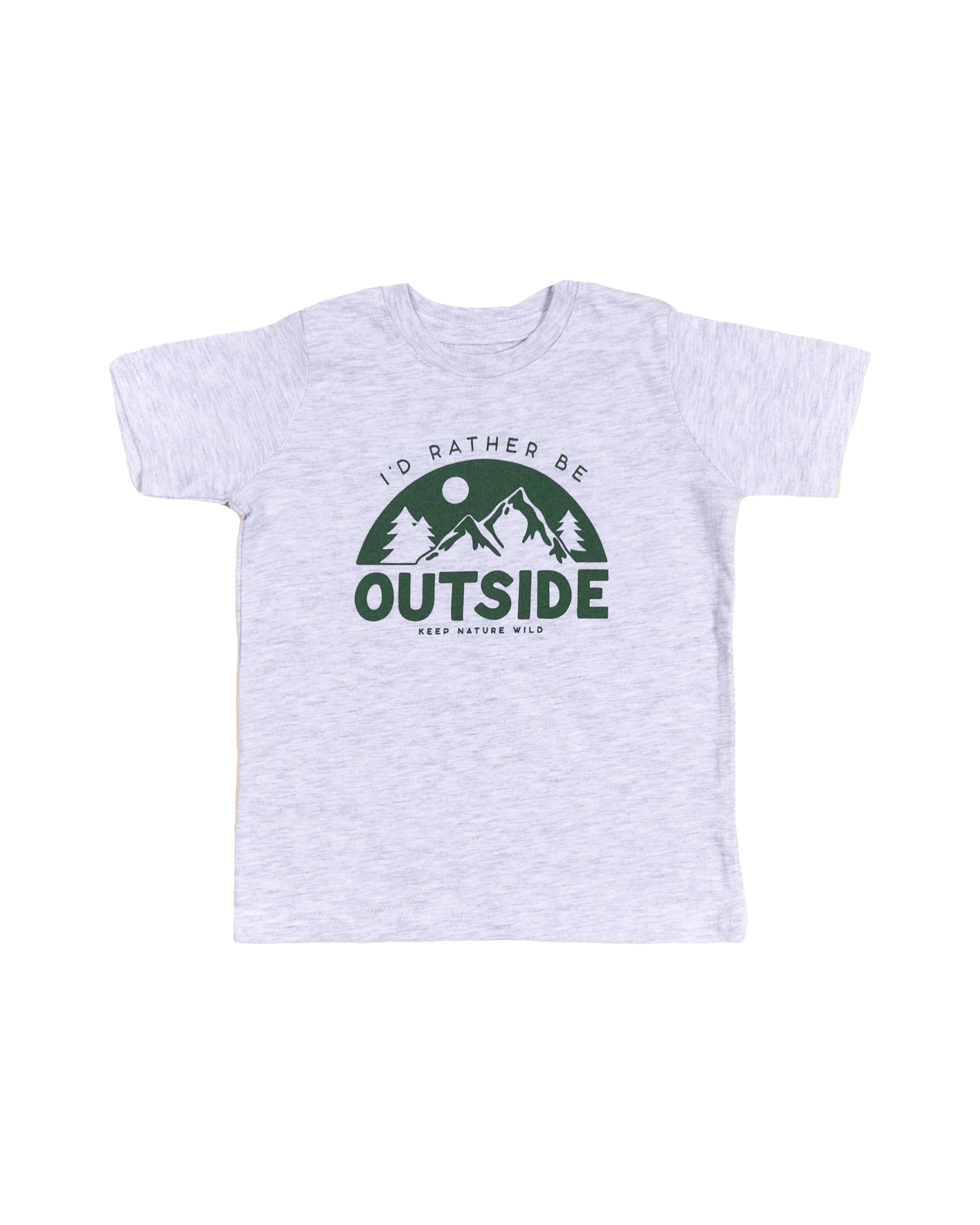 Be Outside Toddler Tee | Ash