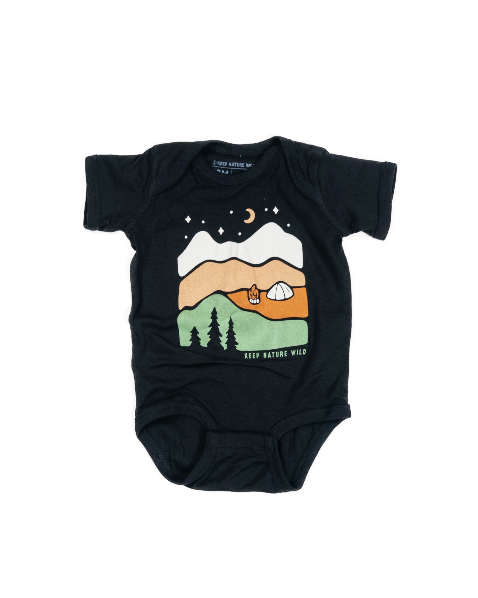 Better in the Mountains Onesie | Black