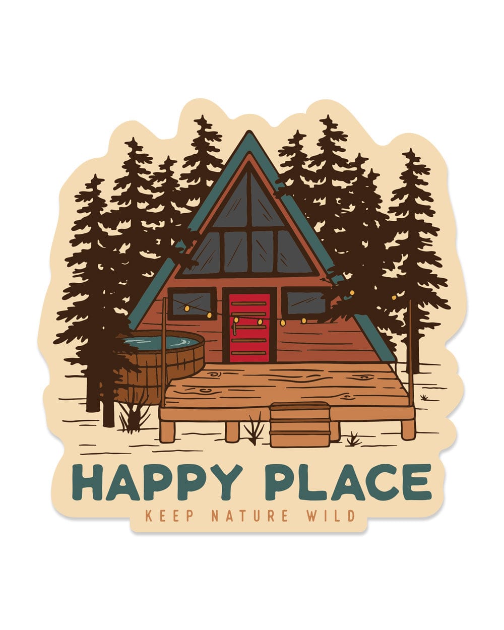 Nature is Home Sticker — Feel-good stickers, cards, & pins