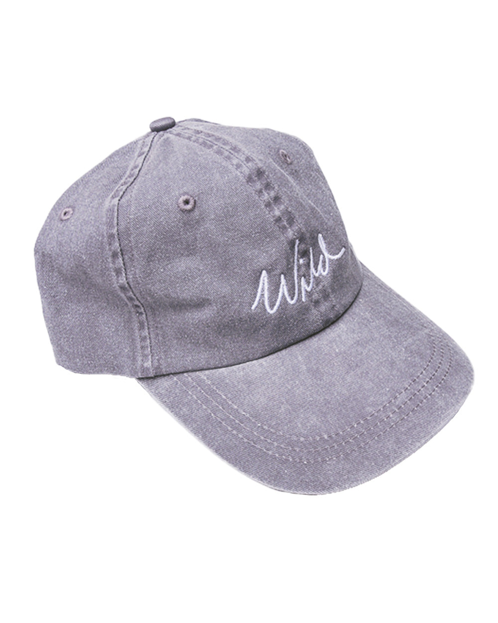 Wild Script Dad Hat | Ash