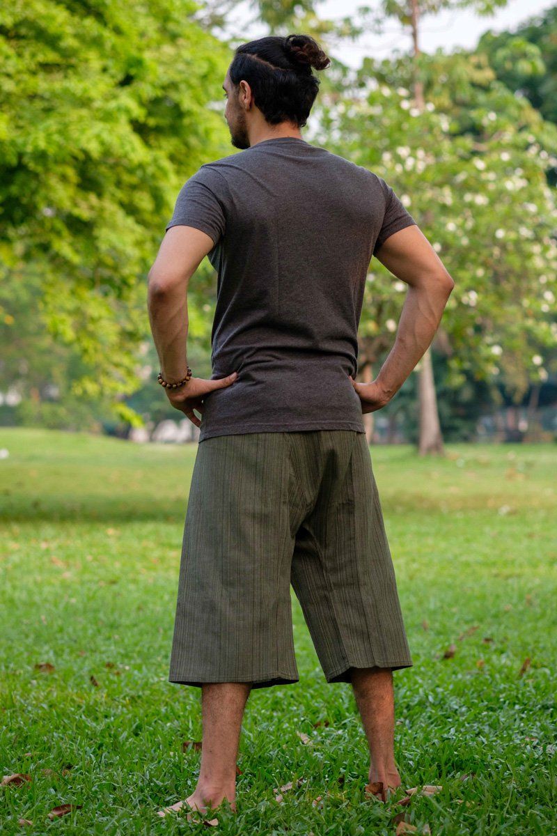 Salida enviar cada vez Pantalón Pescador 3/4 Verde para Hombre | Pantalonesthai.com – Pantalones  Thai