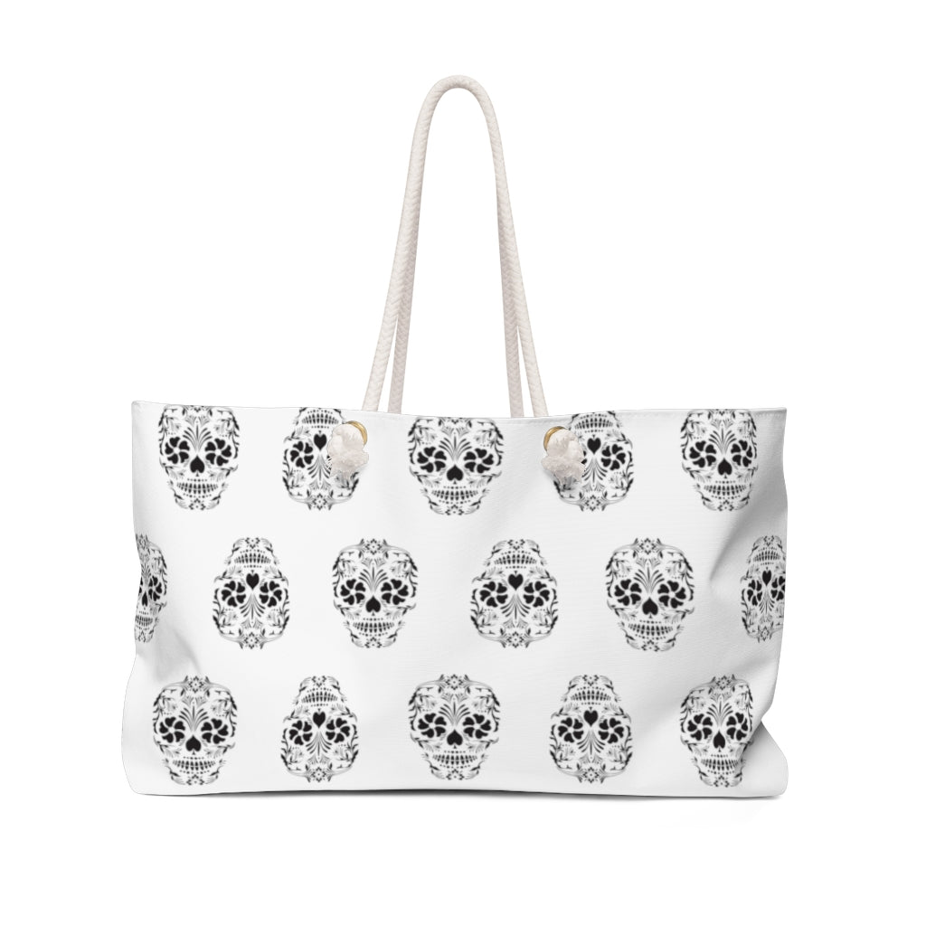 Day of the Dead Skull Weekender Bag | Rogue Panda Apparel Company