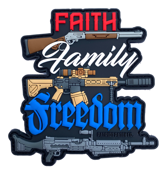 Faith, Family, Freedom Patch Patriot Patch Company LLC