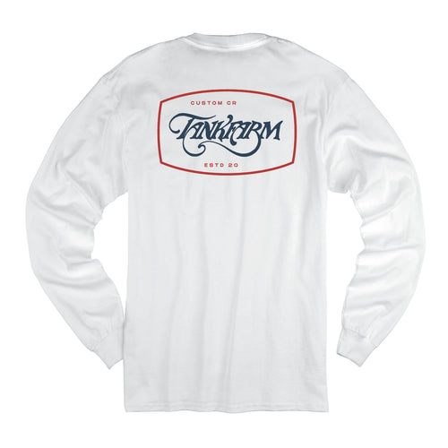 TF BADGE L/S - WHITE