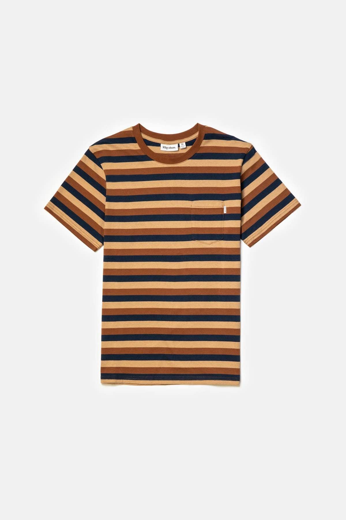 EVERYDAY STRIPE S/S SHIRT - BAKED CLAY