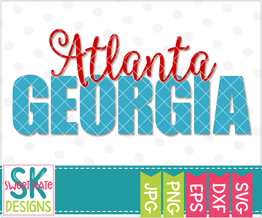 Download Georgia Atlanta With Knockout Georgia Svg Dxf Eps Png Jpg Sweet Kate Designs