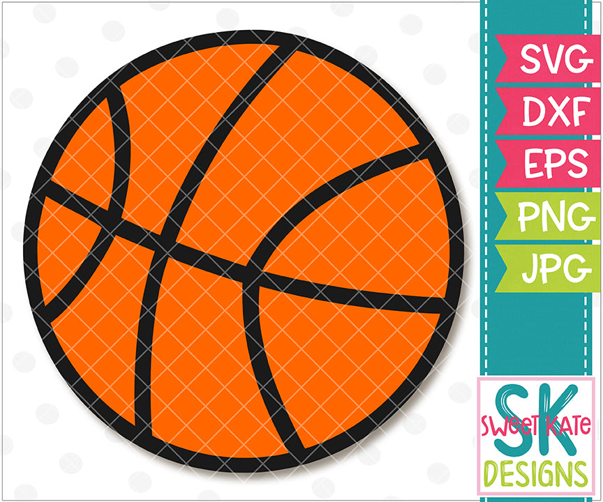 Download Basketball SVG DXF EPS PNG JPG - Sweet Kate Designs