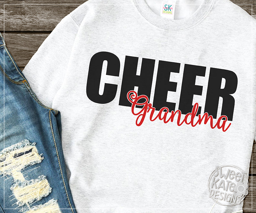 Download Cheer Grandma SVG DXF EPS PNG JPG - Sweet Kate Designs