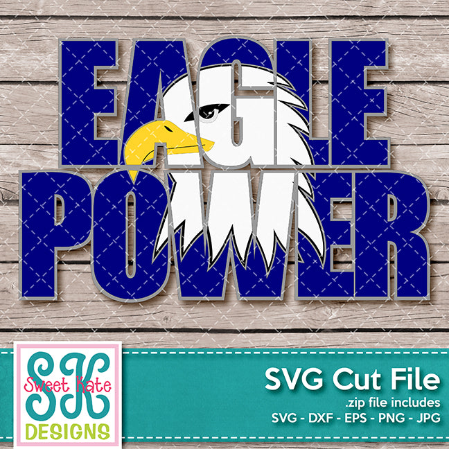 Download Eagle Power With Knockout Eagle Head Svg Dxf Eps Png Jpg Sweet Kate Designs