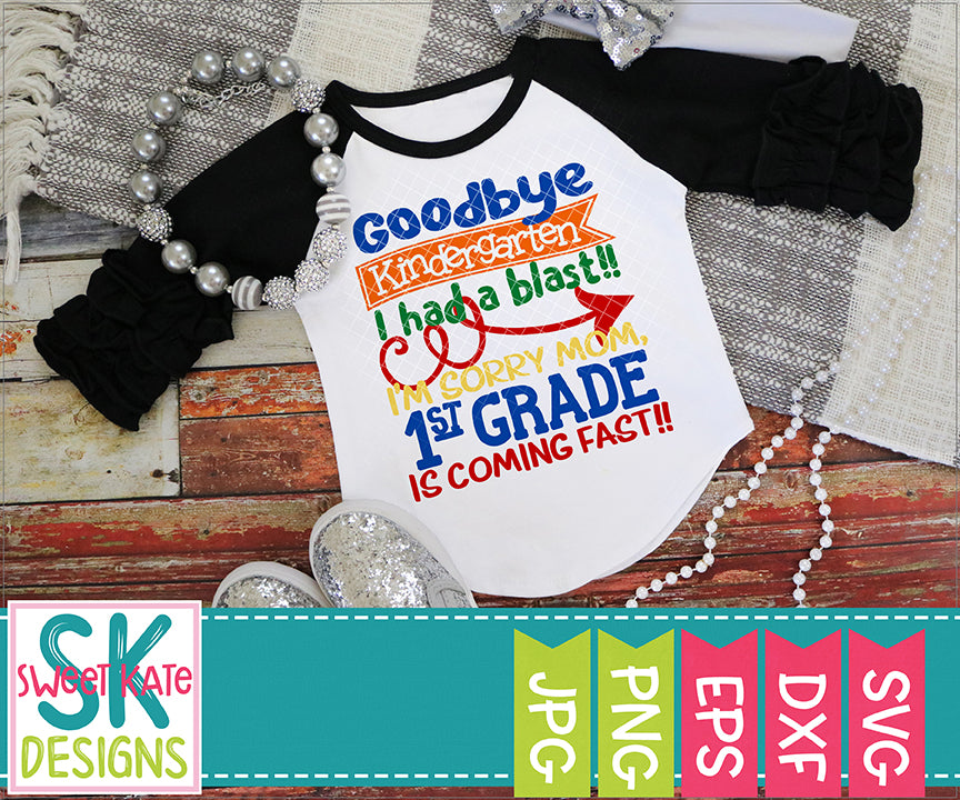 Download Goodbye Kindergarten SVG DXF EPS PNG JPG - Sweet Kate Designs