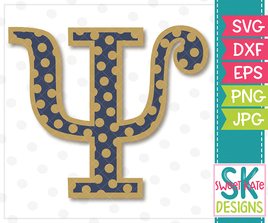 Download Greek Alphabet: Psi SVG DXF EPS PNG JPG - Sweet Kate Designs