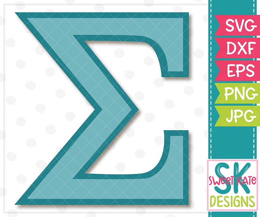 Download Greek Alphabet Sigma Svg Dxf Eps Png Jpg Sweet Kate Designs