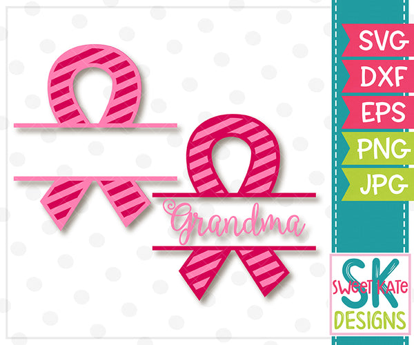 Download Pink Split Cancer Awareness Ribbon with Grandma Option ...