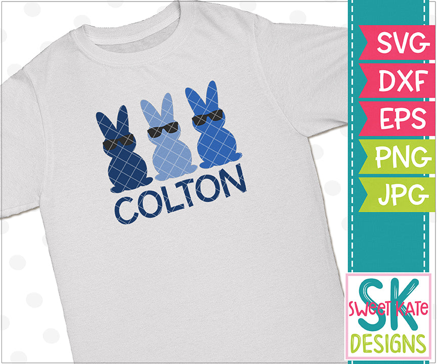 Download Three Bunnies Sunglasses SVG DXF EPS PNG JPG - Sweet Kate ...