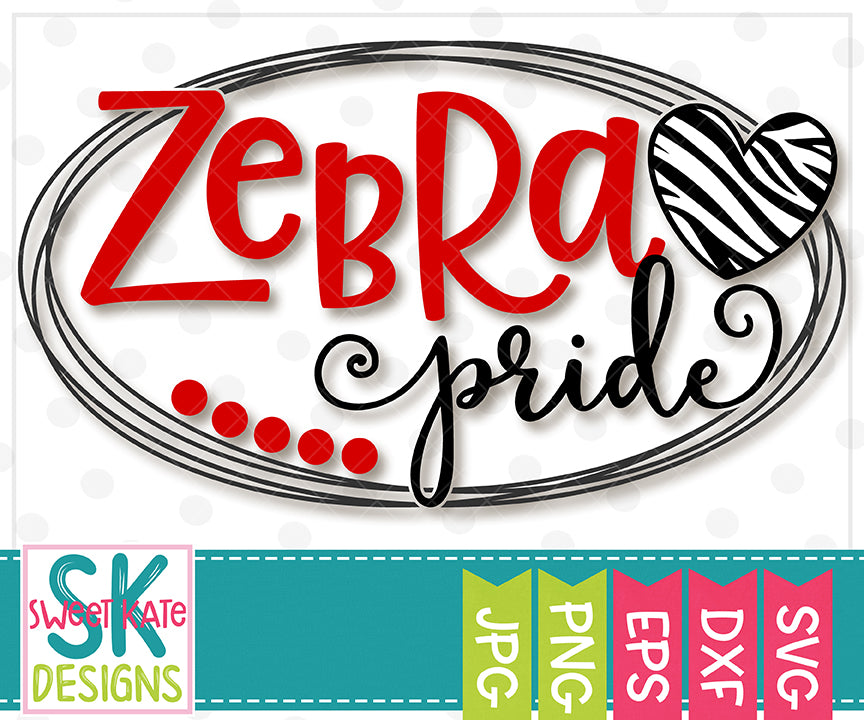 Download Zebra Pride Svg Dxf Eps Png Jpg Sweet Kate Designs