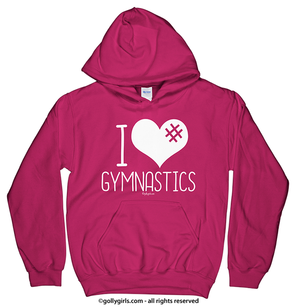 I Hashtag Heart Gymnastics Hoodie (Youth-Adult)