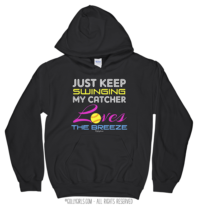 softball hoodies for girls