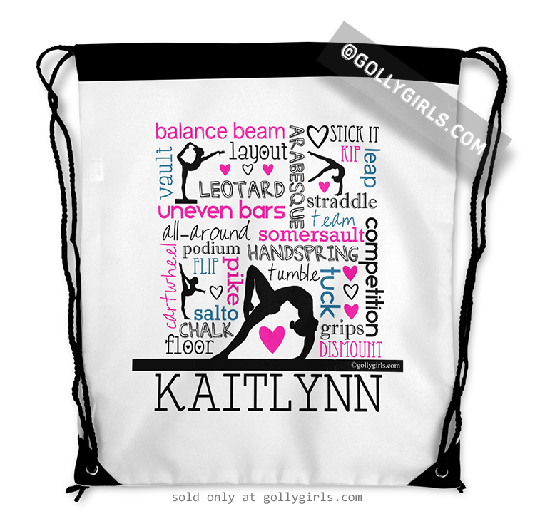 gymnastics bag personalized