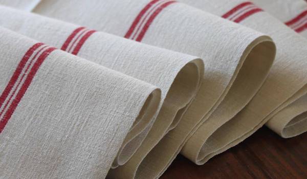 Linen Tea Towels, Earthy Wheat